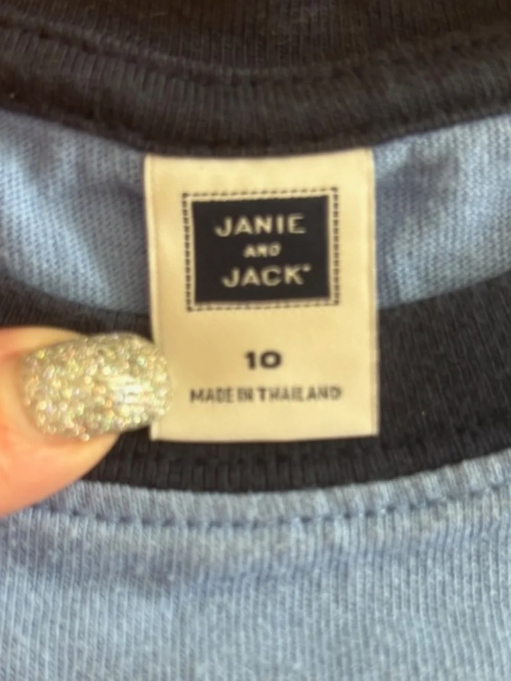 Janie and Jack Boys J Sport Blue Short Sleeve T-Shirt Size 10